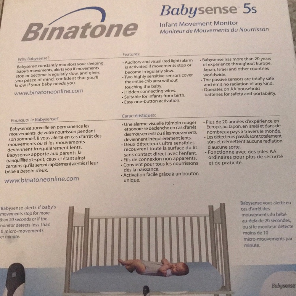 Binatone Babysense baby movement monitor - Picture 5 of 6